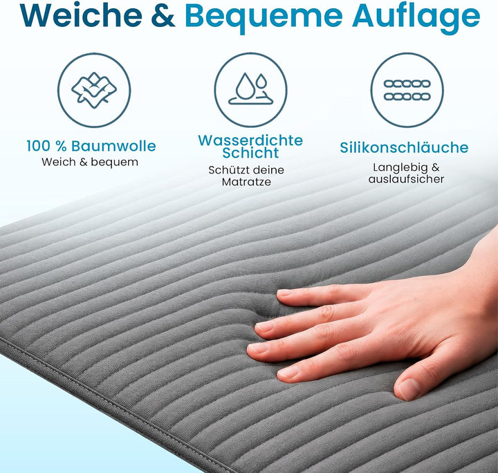 B10 Kühlmatte Bett Twin - Kühlende Matratzenauflage für Heisse Schläfer | Nachtschweiss bekämpfen oh