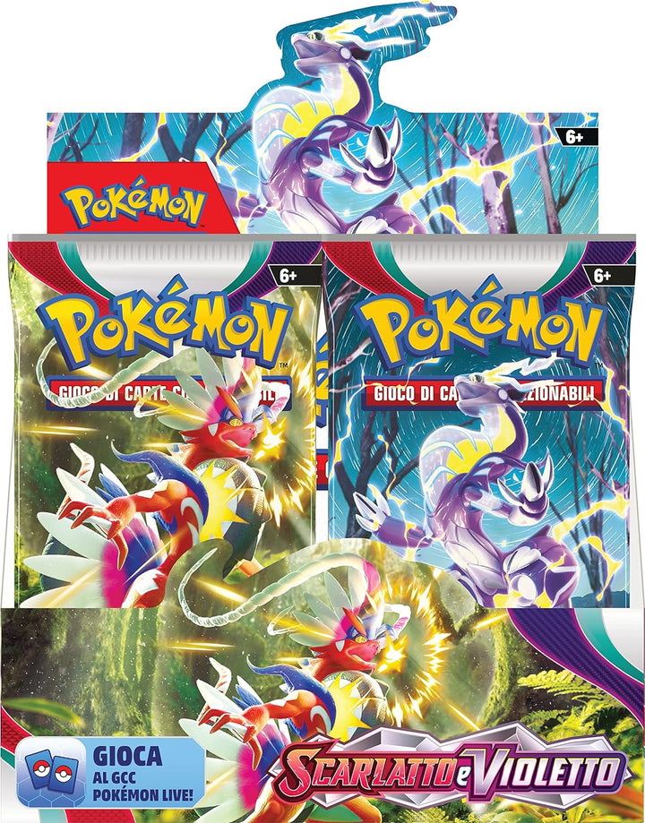 Pokémon 184-61322 TCG, 36 Booster-Packs, Scarlatto und Violett, italienische Ausgabe