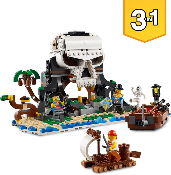 LEGO 31109 Creator 3-in-1 Piratenschiff, Taverne oder Totenkopfinsel Spielzeug Set, Piratentaverne,