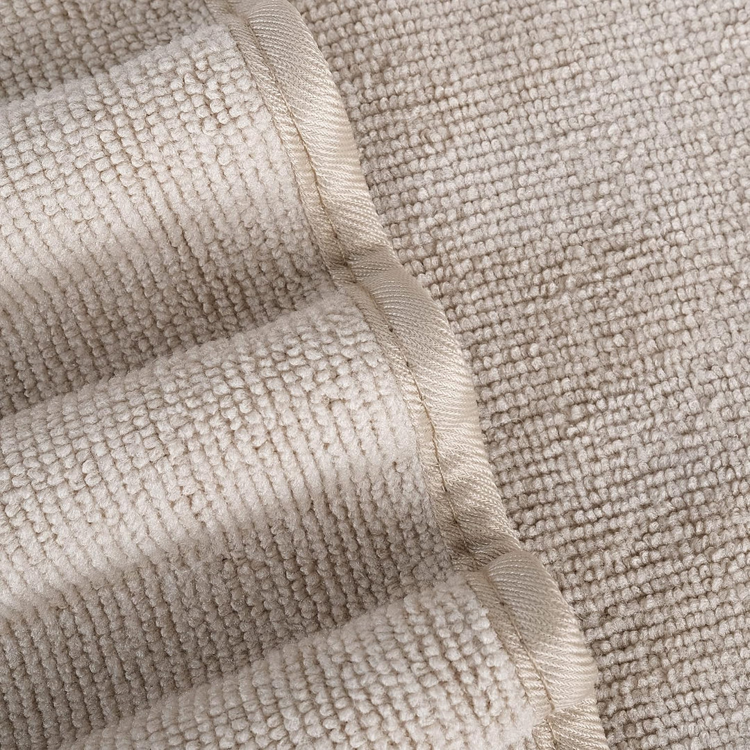 Polyte - Handtuch-Set - schnelltrocknende & fusselfreie Mikrofaser - 6-teilig (Beige), Beige