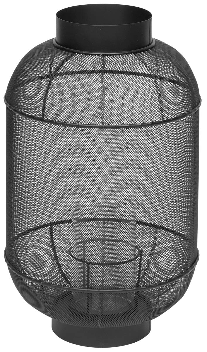 Broste Copenhagen Bull Laterne, Metall, Schwarz, 50x31cm Schwarz 50x31cm, Schwarz 50x31cm