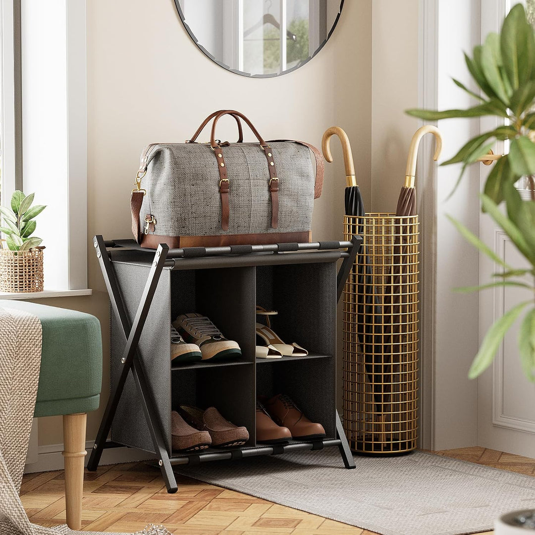 Garden 4 you Kofferständer Klappbar, Gepäckablage, Kofferständer, Kofferbock Kofferablage, Kofferstä