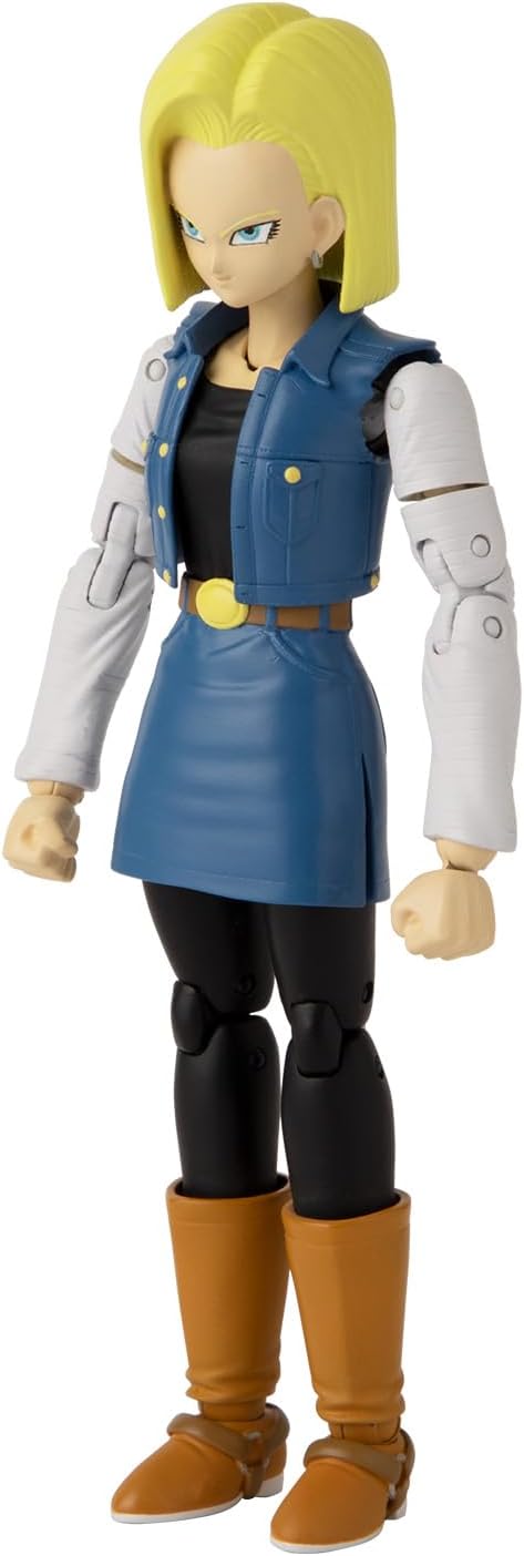 BANDAI - Dragon Ball Super - Figur Dragon Stars 17 cm - Android 18 - Offizielle Dragon Ball Lizenz -