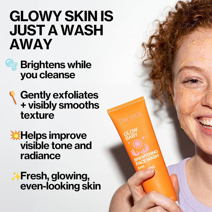 Pacifica Glow Baby Aufhellendes Gesichtswaschmittel für Frauen, 142 ml