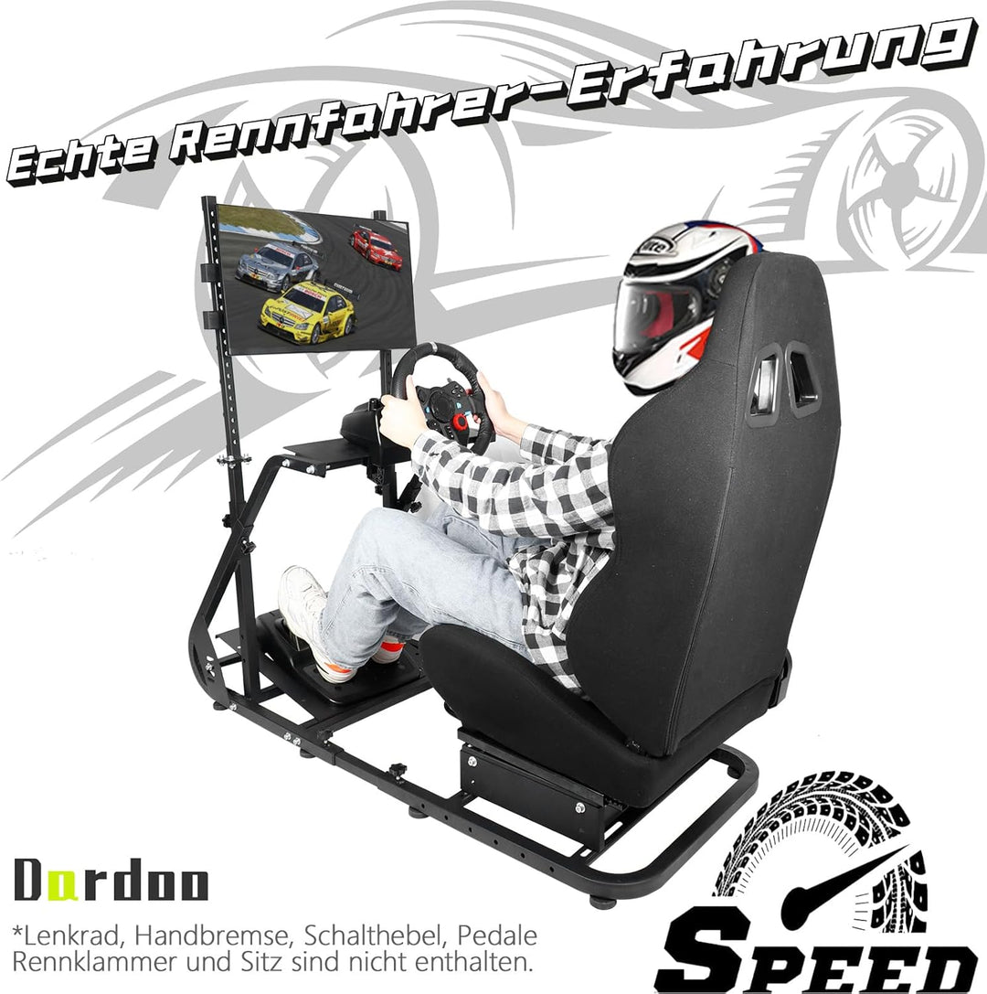Dardoo Racing Simulation Cockpit TV Halterung ist für Das Vierkantrohr Racing Cockpit Geeignet Und K