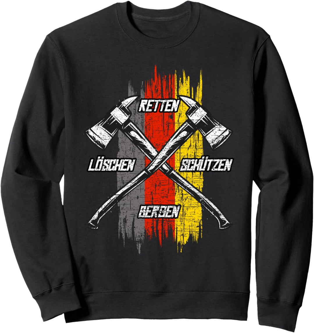 Feuerwehr Deutschland Flagge Feuerwehrmann Feuer Geschenk Sweatshirt