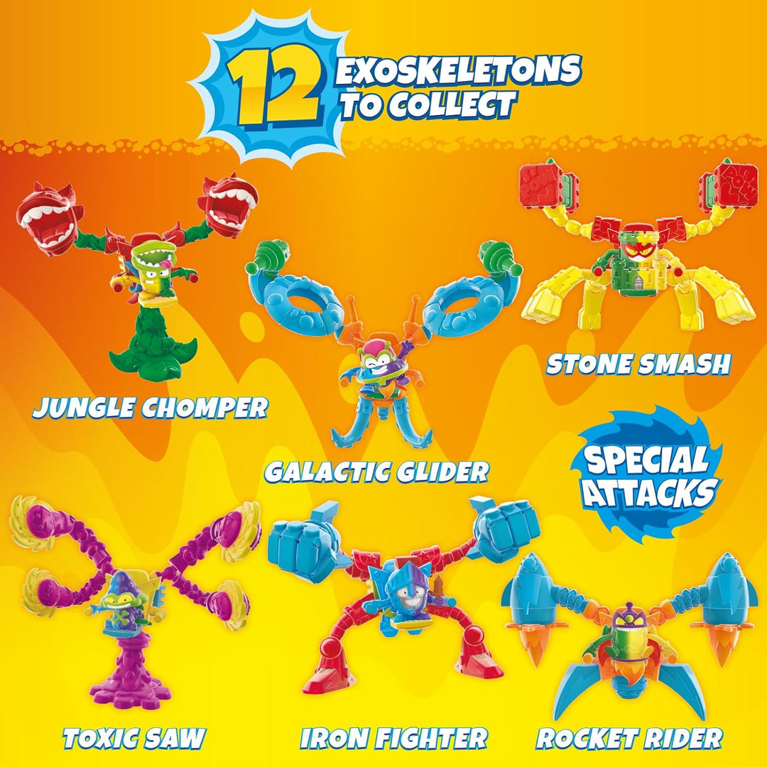 SUPERTHINGS Mutant Battle Series - Komplette Sammlung von 12 Exoskeletten aus der Mutant Battle Seri