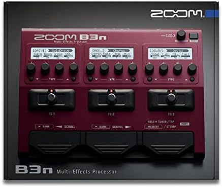 Zoom B3n Multi-Effekt-Prozessor für Bassgitarre Single, Single