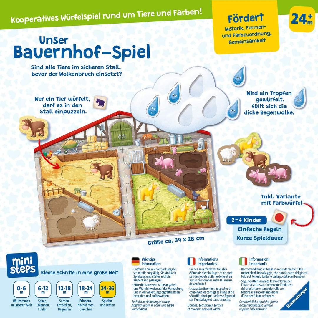 Ravensburger ministeps 4172 Mein Kinderlieder-Mitmachspiel, Lustiges Bewegungspiel mit 12 beliebten