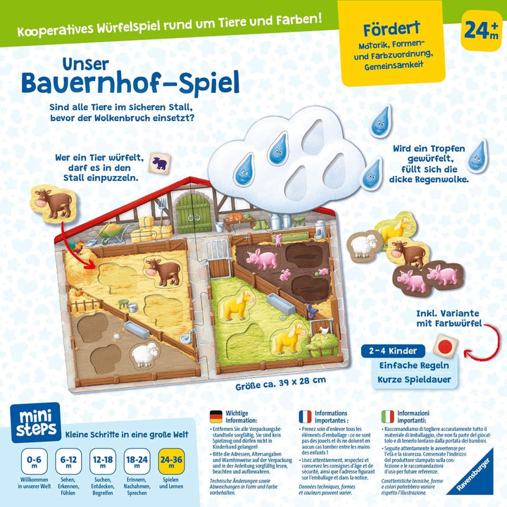 Ravensburger ministeps 4172 Mein Kinderlieder-Mitmachspiel, Lustiges Bewegungspiel mit 12 beliebten