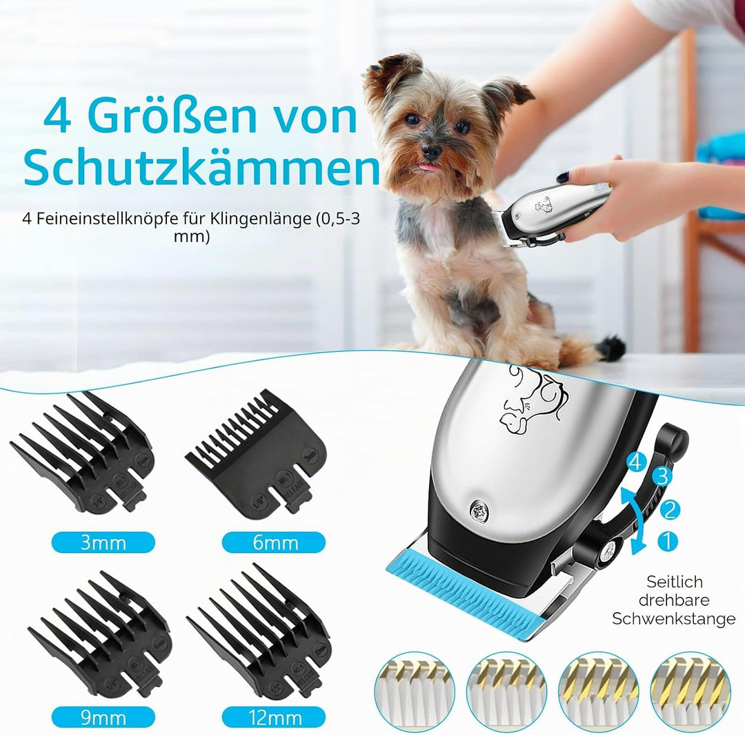 HyAdierTech Elektrische Hundeschermaschine, Hund Katze Tierhaarschneidemaschine, Professionelle Tier