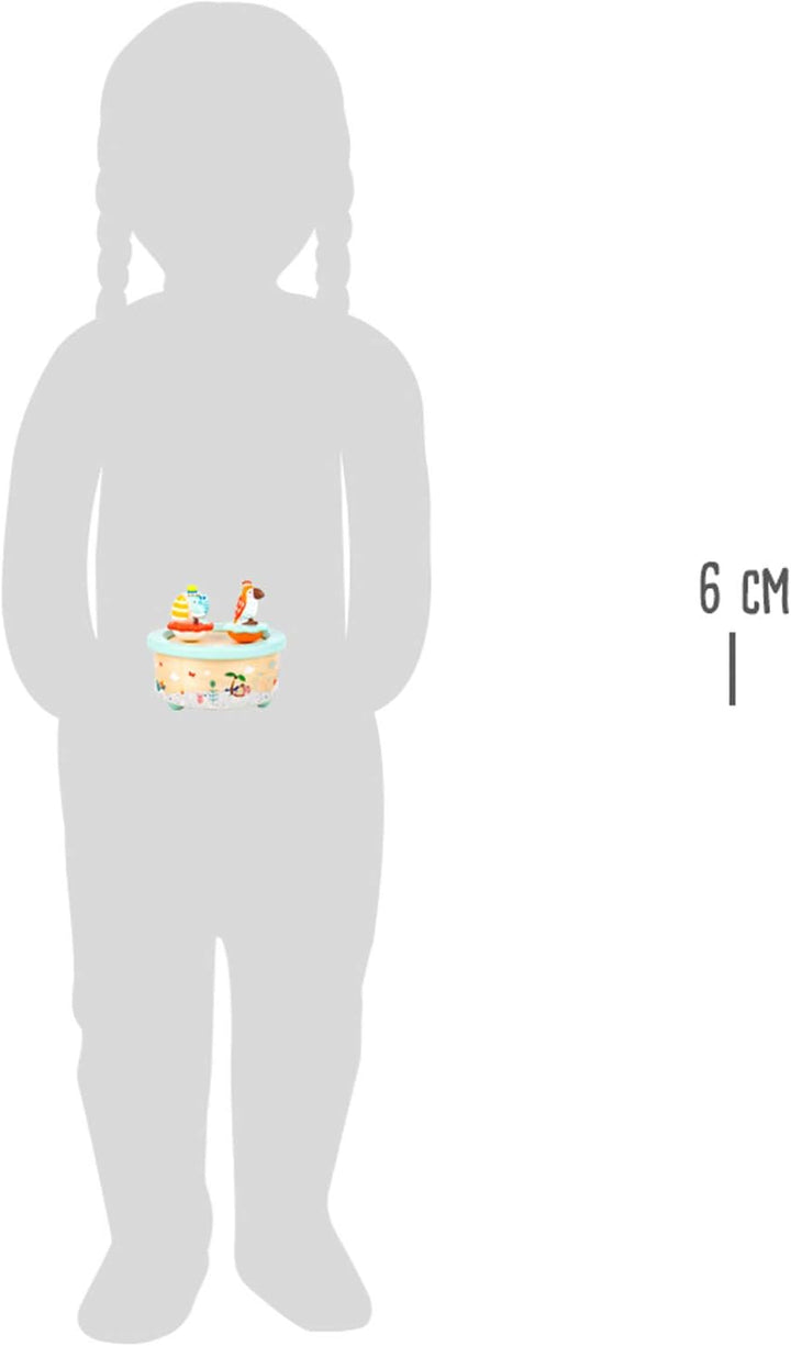 small foot Spieluhr Papagei und Elefant, aus Holz, Einschlafhilfe mit abnehmbaren Figuren, für Kinde