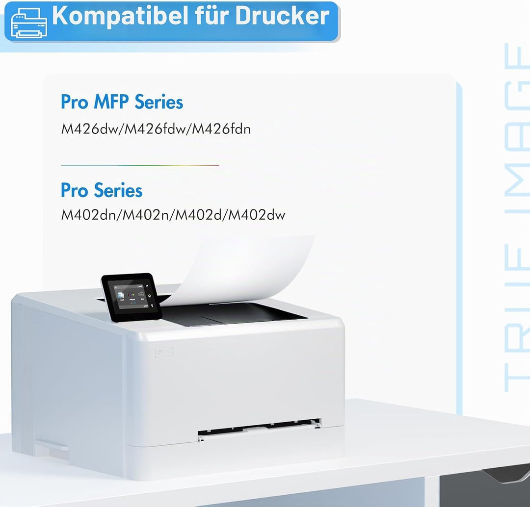 TRUE IMAGE Kompatibel Tonerkartusche als Ersatz für HP 26X 26A CF226X CF226A Laserjet Pro M402dne M4