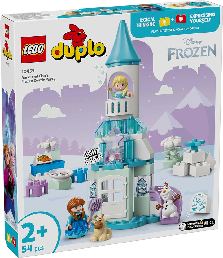 LEGO DUPLO │ Disney Annas und Elsas Party im Eispalast - Frozen Spielzeug mit ELSA Figur, Lichtstein