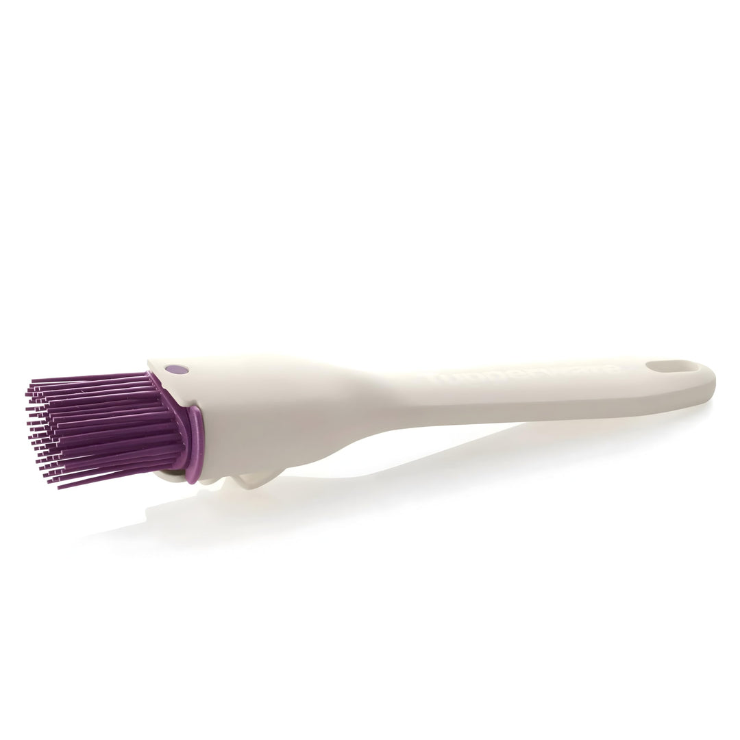 Tupperware Backen Silikon-Pinsel Weiss-lila Backpinsel Pinsel Backhelfer Profipinsel 38651