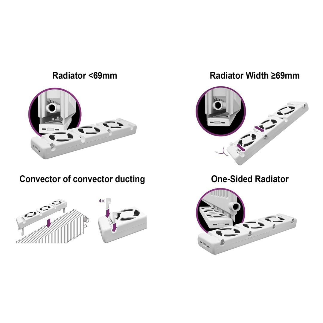 QH Booster radiator ventilator triple set, Triple set
