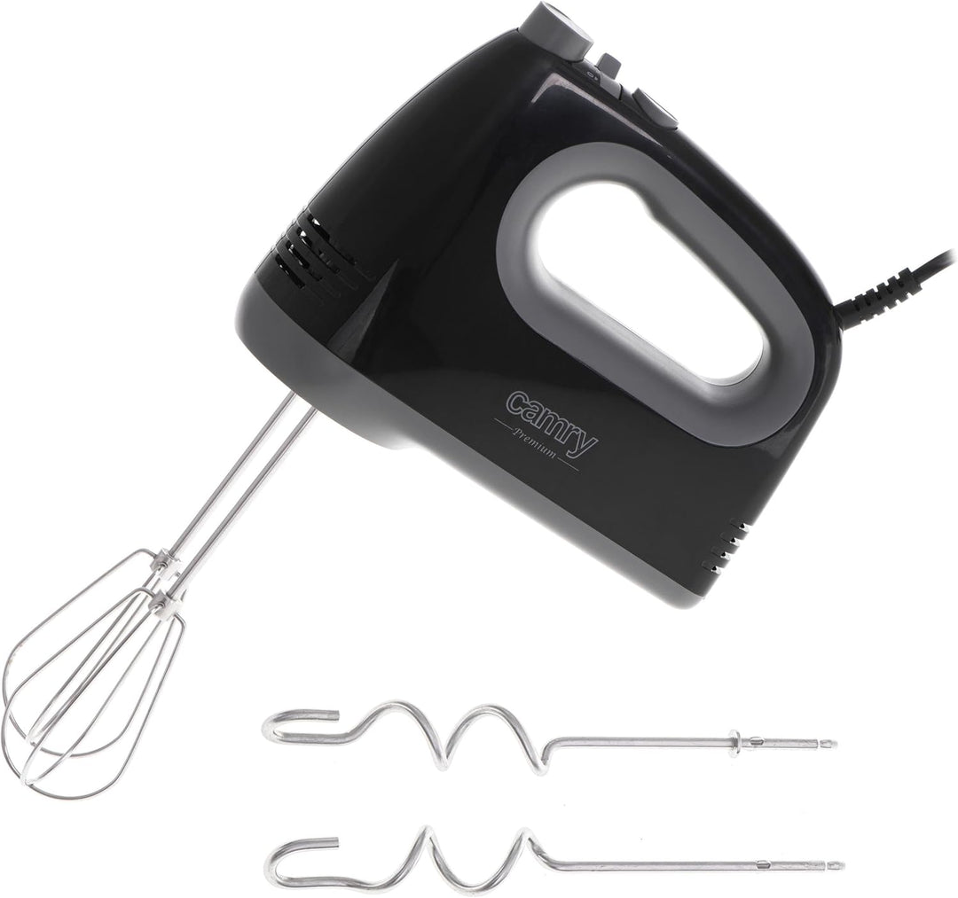 ADLER Camry Schwarz Handmixer, 750 W Leistung, Turbo-Funktion