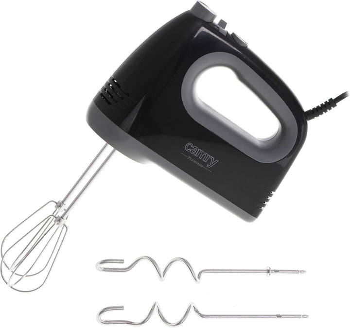 ADLER Camry Schwarz Handmixer, 750 W Leistung, Turbo-Funktion