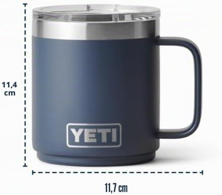 YETI Rambler 10 oz (284 ml) Stapelbarer Becher Mit MagSlider-Deckel – White, White