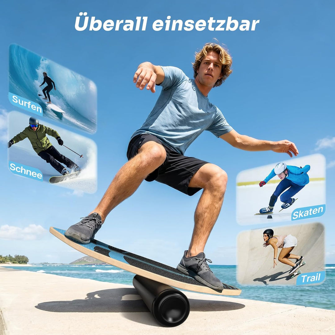 Sportneer Surfin Balance Board Erwachsene 8-in-1, Sicher, rutschfest 200 KG | Gleichgewichtstrainer