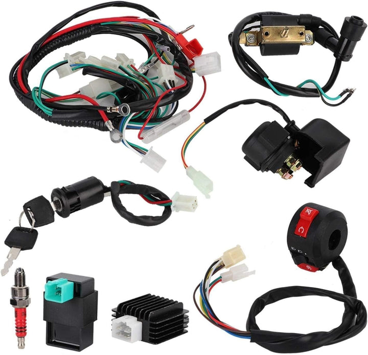 Kabelbaum Magnetspulengleichrichter CDI-Kit Passend für 50cc 70cc 110cc 125cc ATV Quad Bike quad 125