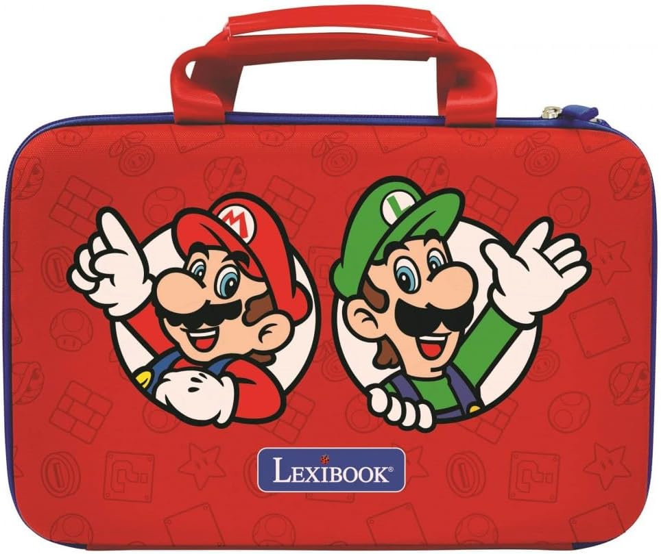 Lexibook Tablet-Schutzhülle für Kinder – Kinder-Tablet-Transporttasche Super Mario, Super Mario