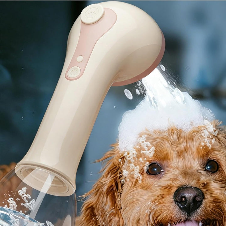 Hundebad-Zerstäuber - Elektrische Hand-Schaumbürste für Haustiere,Welpen-Badebürste Shampoospender |