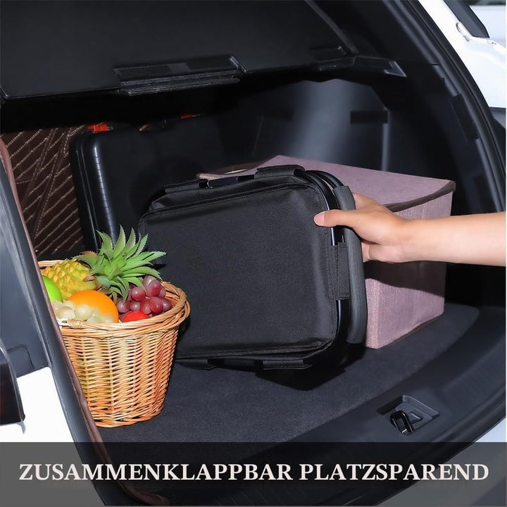 Diurwur 30L Einkaufskorb 2pcs Picknickkorb Faltbar Klappkorb Einkaufstasche mit Aluminiumgriff Faltb