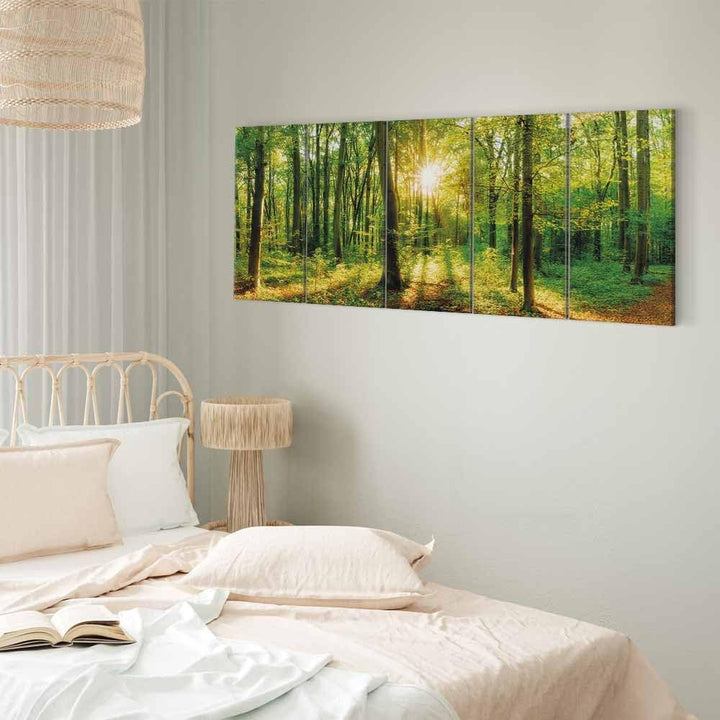 murando Akustikbild Wald Bilder Akustikschaum Hochleistungsschallabsorber Schallschutz Leinwand 5 tl