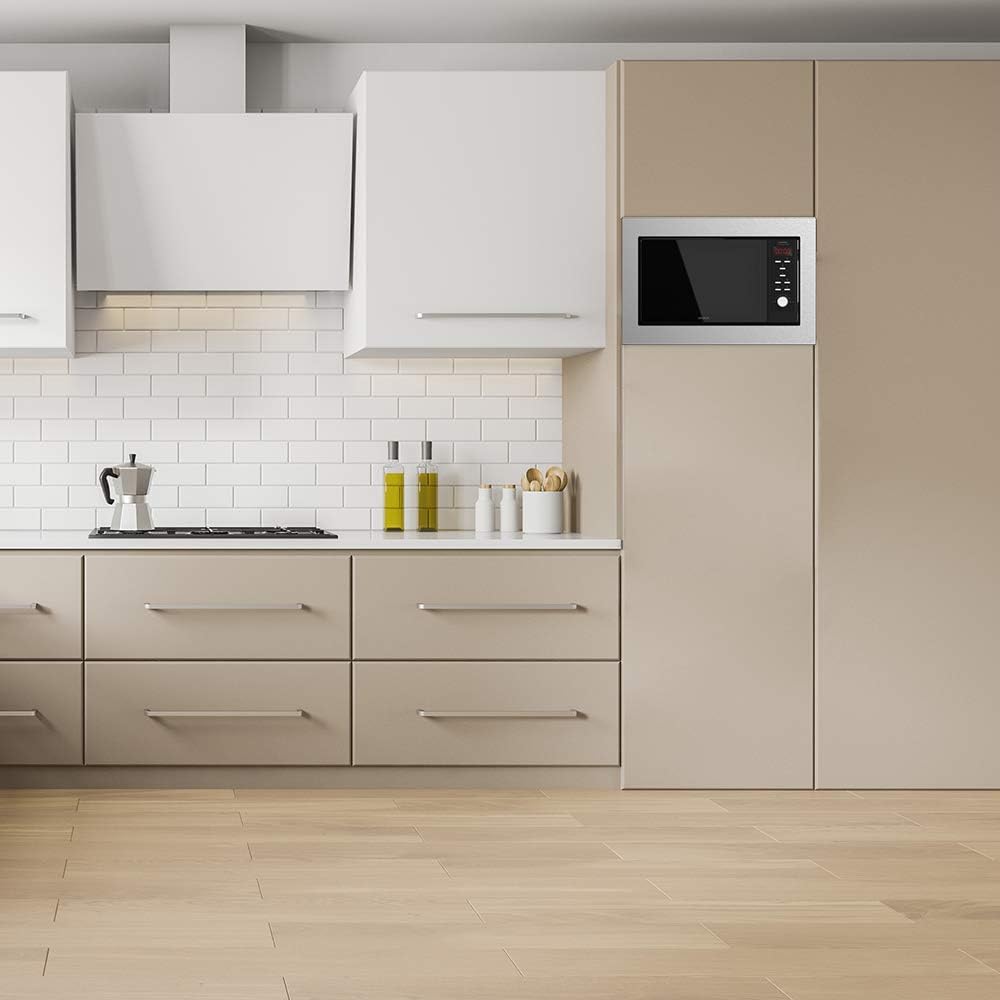 Cecotec Microondas encastrable Digital GrandHeat 2350 Built-In SteelBlack. 900W, Integrable, 23 Litr
