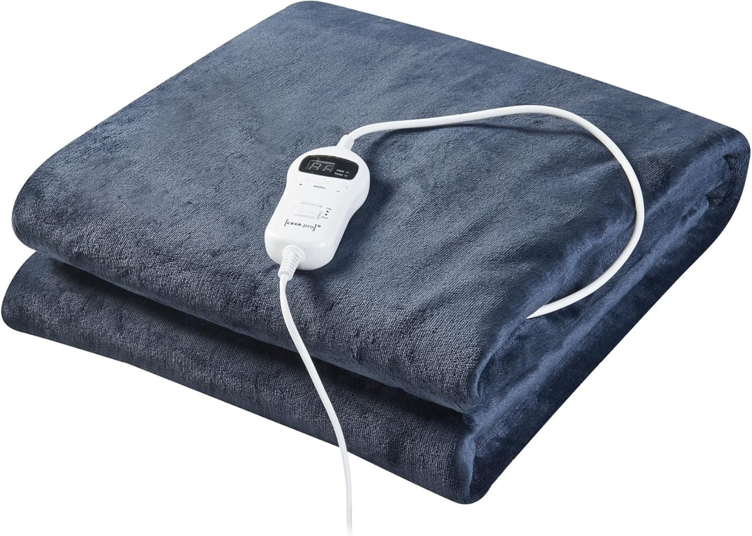 [en.casa] Elektrische Heizdecke Archi 200 x 150 cm Wärmedecke mit Abschaltautomatik inkl. Controller