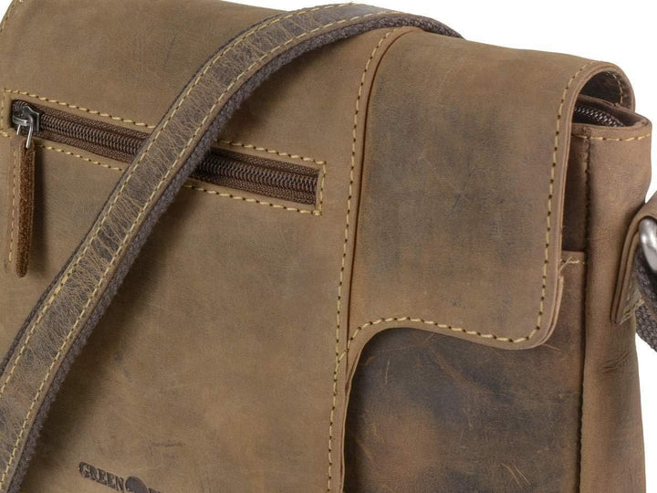 Greenburry Vintage Umhängetasche Leder 22 cm
