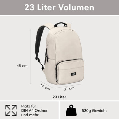 LARKSON Schulrucksack Mädchen & Jungen Teenager - No 3 - Rucksack Damen & Herren für Schule - 16" La