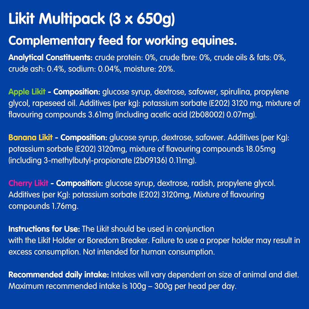 LIKIT Unisex Likit Multi - 3 Pack, Clear, Einheitsgrösse