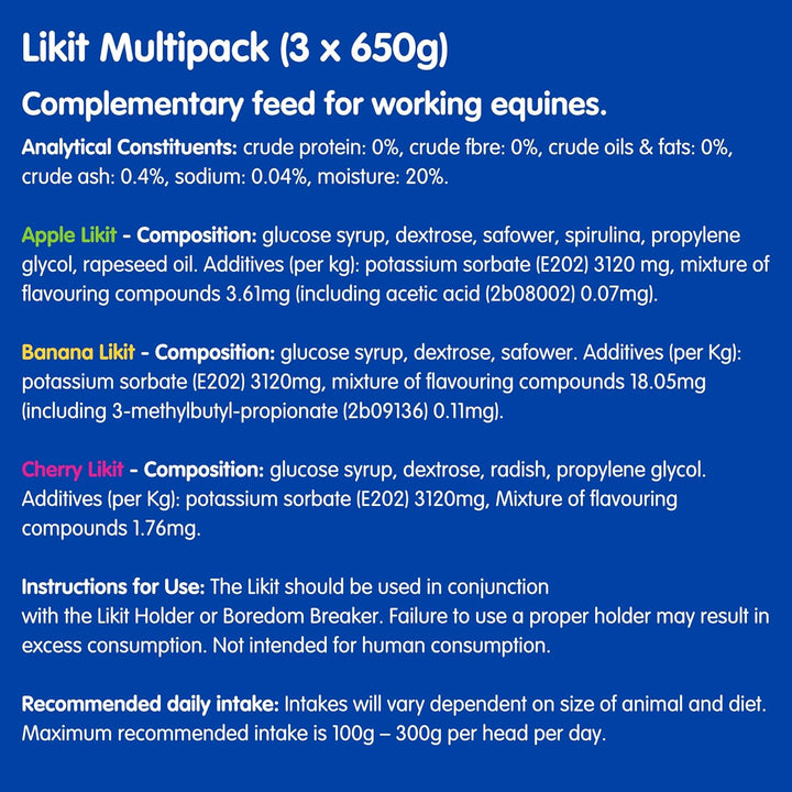 LIKIT Unisex Likit Multi - 3 Pack, Clear, Einheitsgrösse