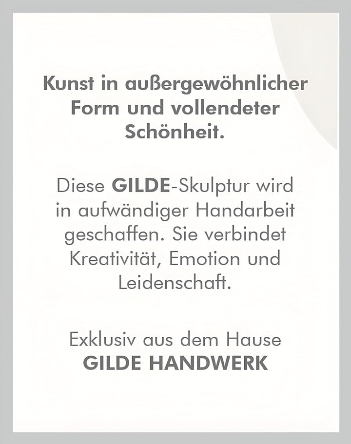 Skulptur Paar "Der Kuss" kniend, Farbe weiss