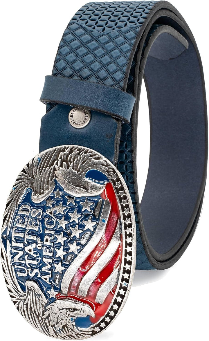 Cipo & Baxx Herren Gürtel Cooles Stylisches Modernes Design 85 Navy - 29, 85 Navy - 29