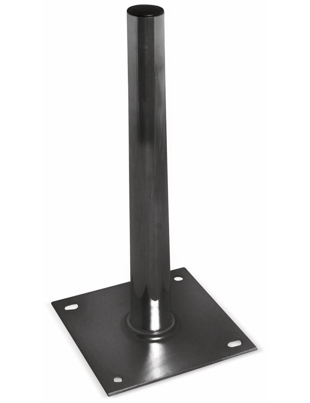 A.S.Sat 30310 Bodenplatte Alu Standfuss mit Mast (1m, 19 x 19 cm)