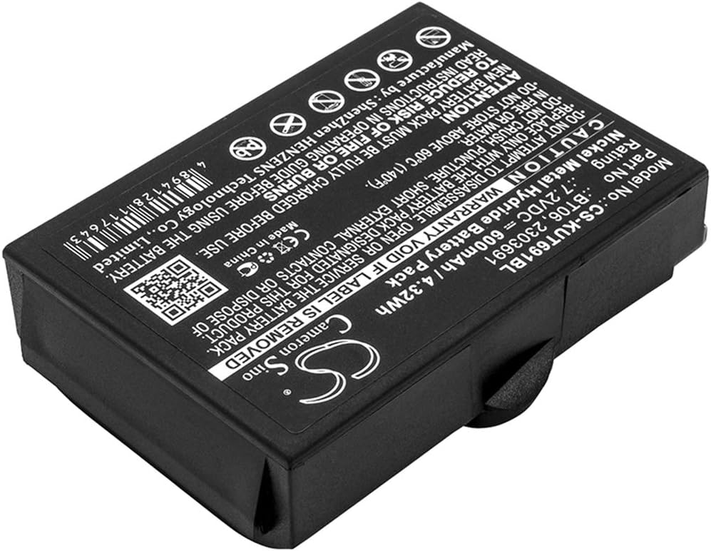 CS-KUT691BL Akkus 600mAh Kompatibel mit [IKUSI] 2303691, TM60, TM61, TM61Transmitters, TM62, TM62 Tr