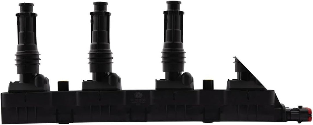 HELLA 5DA 358 000-201 Zündspule - 12V - 6-polig - inkl. Zündkerzenstecker - geschraubt