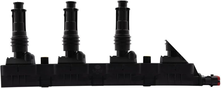 HELLA 5DA 358 000-201 Zündspule - 12V - 6-polig - inkl. Zündkerzenstecker - geschraubt