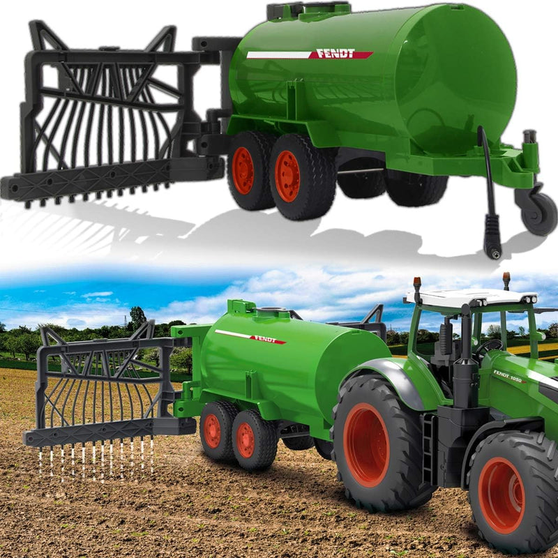 Stimo Fasswagen mit ausklappbarem Schlauchverteiler + Spritzfunktion für Fendt Traktor 1050 Vario fe