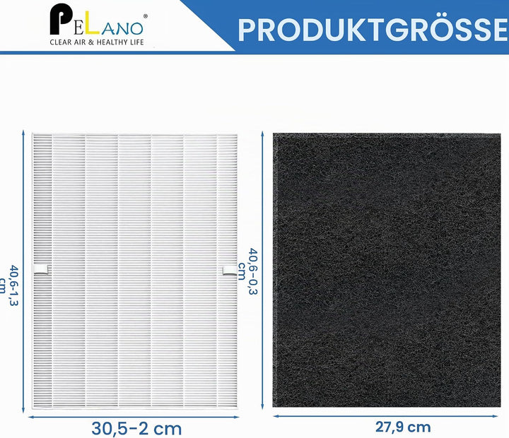 115115 Ersatzfilter A, 116130 Ersatzfilter H, kompatibel mit Winix C535, PlasmaWave Luftreiniger 530