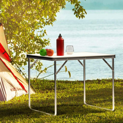 CASARIA® Klapptisch Kofferfunktion Campingtisch Klappbar 80x60cm Gartentisch Esstisch Multifunktions