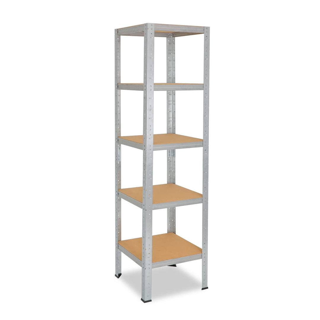 shelfplaza® 200x23x23cm Home Schwerlastregal verzinkt/Metallregal mit 5 Böden/Kellerregal Metall, Ga