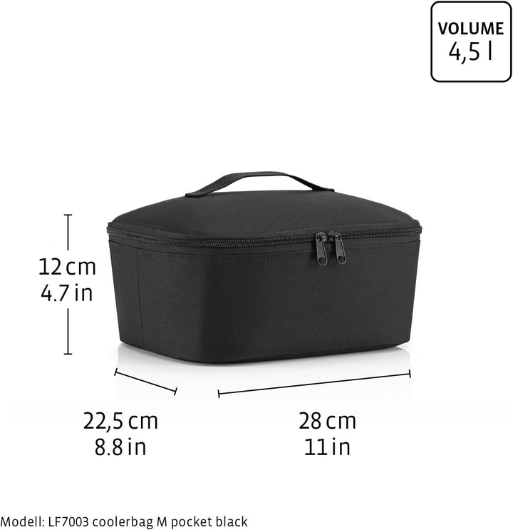 reisenthel coolerbag M Pocket Twist Navy – Kühltasche mit Obermaterial aus recycelten PET-Flaschen –