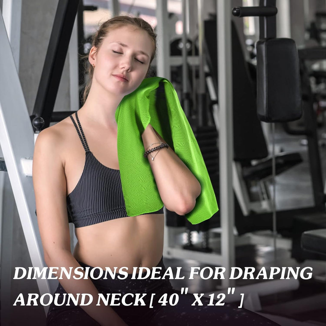 Sukeen Kühlendes Handtuch, 4er Set Kühlhandtuch Cool Towel, Gym Handtuch, Eishandtuch Kühltuch Hals,