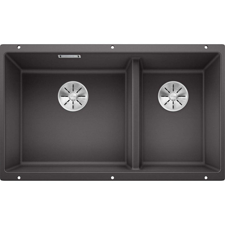 BLANCO SUBLINE 430/270-U | SILGRANIT felsgrau | Einbauart: Unterbau | Hauptbecken links | ohne Ablau