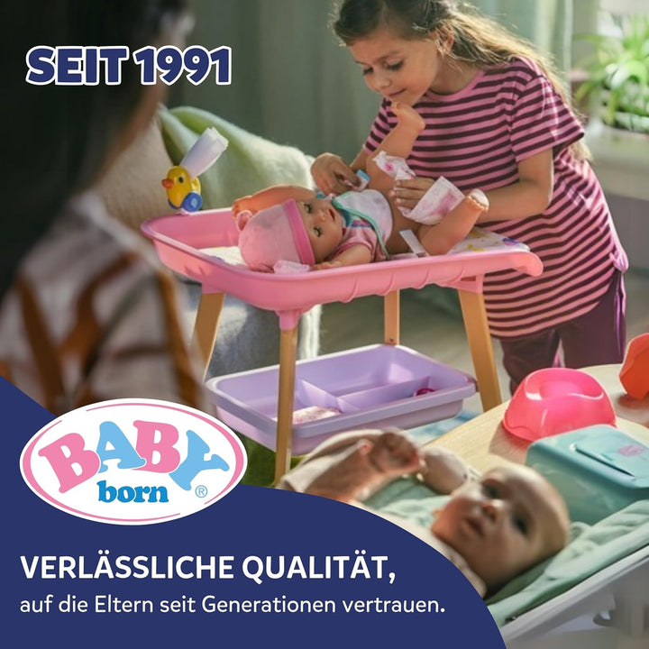 BABY Born Neugeborenen-Outfit - Langarmshirt, Hose &amp; Jacke mit Teddyohren - Hochwertiges Puppenzubeh