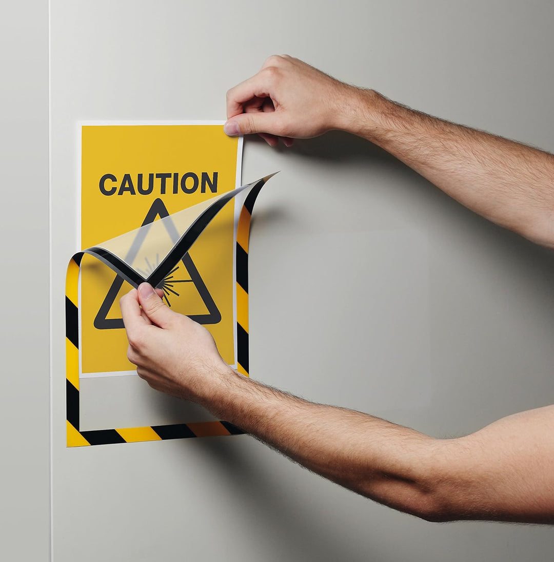 Durable Info-Rahmen Duraframe Magnetic Security (A4, Magnetrahmen für metallische Oberflächen) 5 Stü